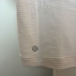 Lululemon white short sleeve workout top